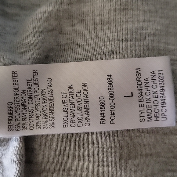 Gray and Sparkly Silver Top - Picture 10 of 10